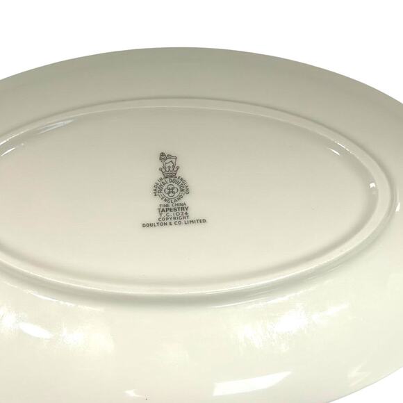 Royal Doulton England Tapestry TC1024 Fine China Gravy Boat/Underplate-Excellent - Picture 7 of 7